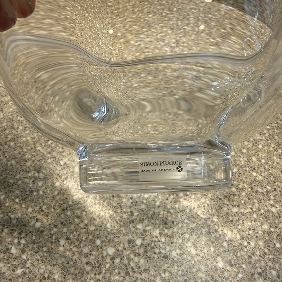 Simon Pearce Clear Glass Decorative Bowl - Picture 6 of 10